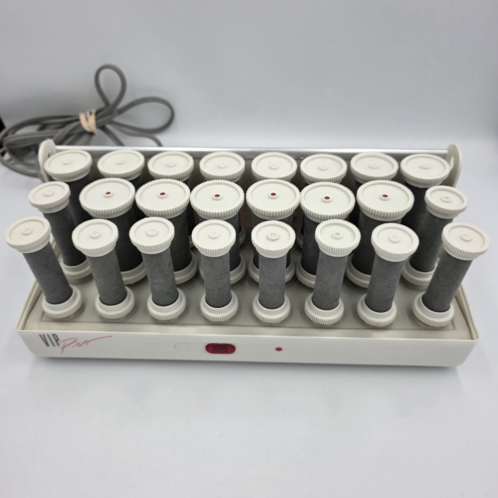 Windmere SS-242R Hot Rollers 24 Curlers Flocked Velvet Gray •NO TOP• NO CLIPS•